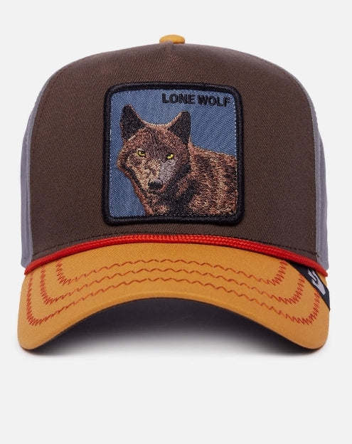 GORRA GOORIN BROS 101-1327 LONE WOLF 100 BROWN OSFA