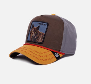 GORRA GOORIN BROS 101-1327 LONE WOLF 100 BROWN OSFA